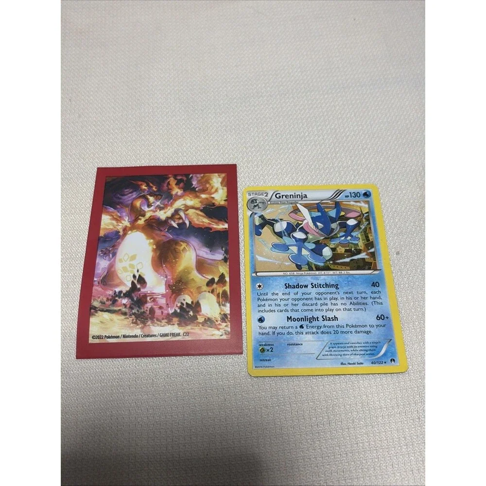 Nintendo Pokémon TCG Greninja 40/122 XY Breakpoint Stage 2 in sleeve NM